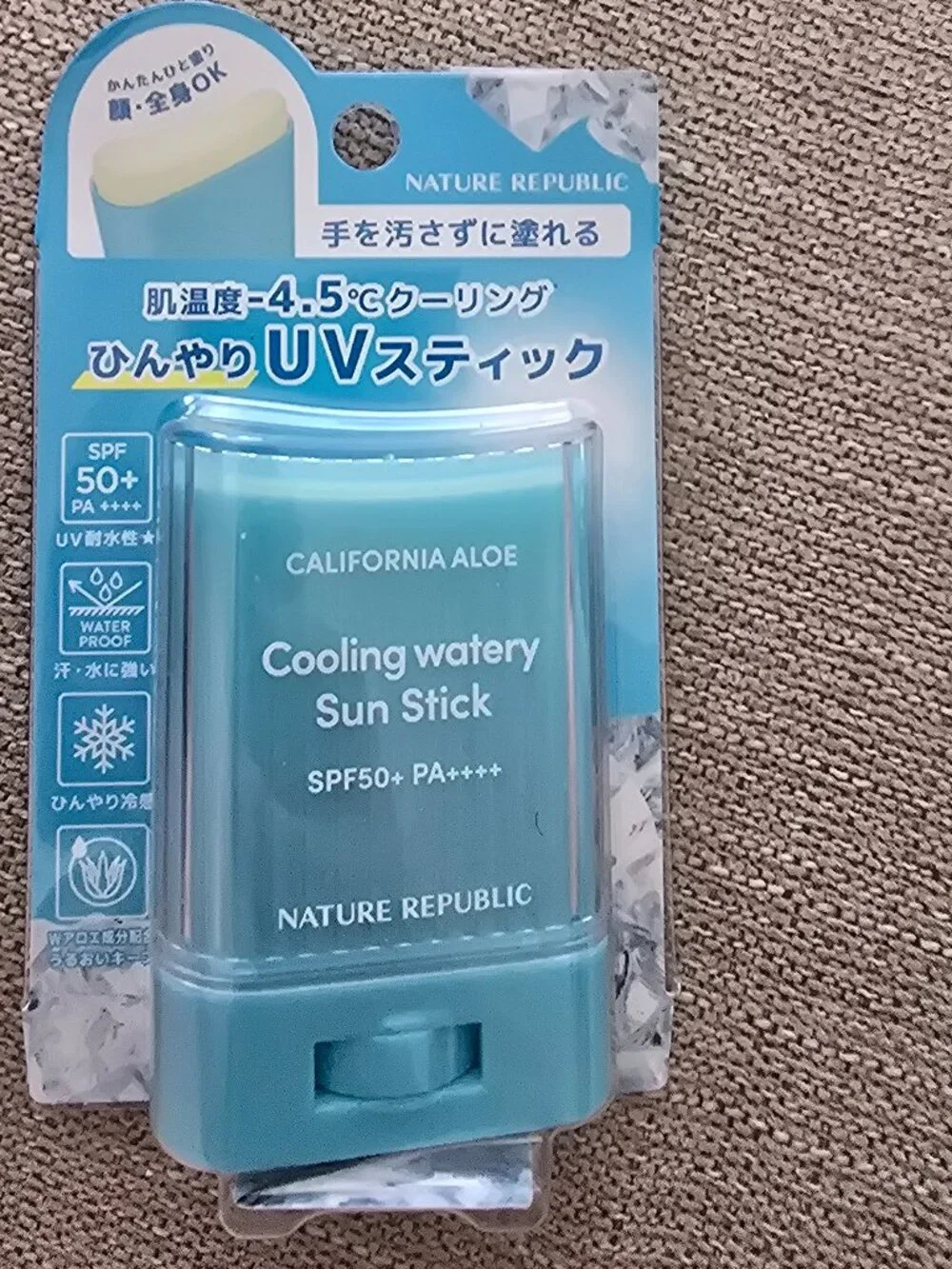 Nature Republic California Aloe Cooling Watery Sun Stick SPF50+ PA++++ 24g
